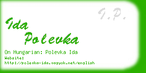 ida polevka business card